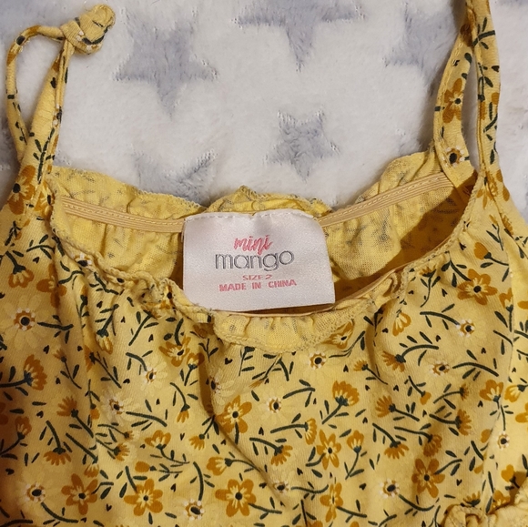 Size 2 Mango yellow dress - Picture 3 of 4